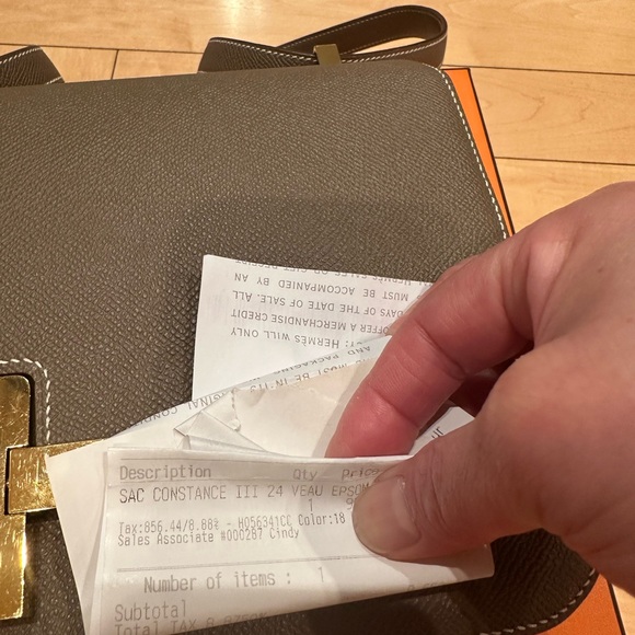Hermes Constance 24, color etoupe jn epsom leather - Picture 12 of 13